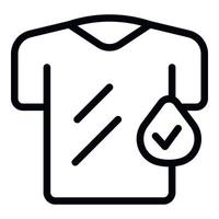 Chemical tshirt icon outline vector. Natural dye vector