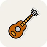 diseño de icono de vector de guitarra