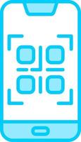 Smartphone QR Code Vector Icon