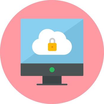 datos seguro vector icono