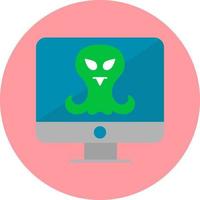 icono de vector de investigación alienígena