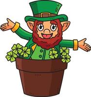 Saint Patricks Day Leprechaun Cartoon Clipart vector