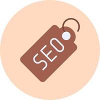 icono de vector de etiqueta seo