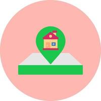 House Location Pin Vector Icon