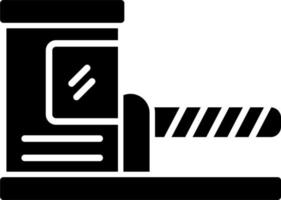 Parking Barrier Vector Icon