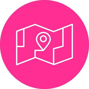 icono de vector de mapa