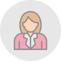 Stewardess Vector Icon Design