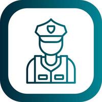 Security Guard Vector Icon Design