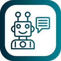 Robot Assistant Vector Icon Design