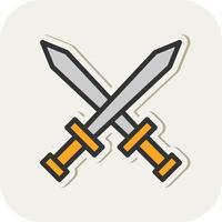 Swords Vector Icon Design