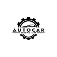 autocar logo diseño vector, coche logo diseño para coche compañía, cochera, sala de exposición, y otro vector