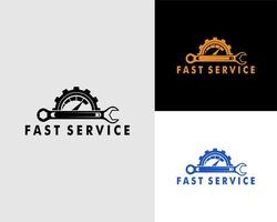 Car Garage Premium Concept Logo Design, Auto speed logo vector inspiration