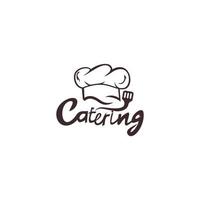 food icon symbol for cafe, restaurant, cooking business. Modern linear catering label vector