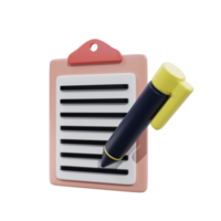 3d rendering task illustration object png