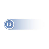 Bullet with number 15 png