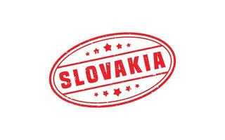 SLOVAKIA stamp rubber with grunge style on white background vector