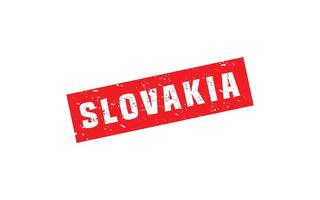 SLOVAKIA stamp rubber with grunge style on white background vector