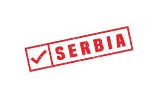 SERBIA stamp rubber with grunge style on white background vector