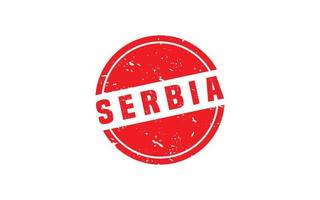 serbia sello caucho con grunge estilo en blanco antecedentes vector