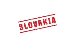 SLOVAKIA stamp rubber with grunge style on white background vector