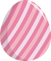 Rosa und Rosa Linie Zeichnung auf Ostern Ei png