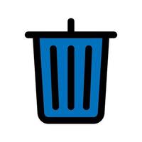 Trash icon line isolated on white background. Black flat thin icon on modern outline style. Linear symbol and editable stroke. Simple and pixel perfect stroke vector illustration