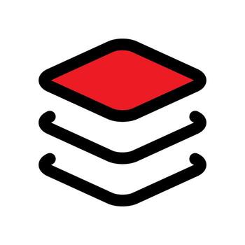 Layers icon line isolated on white background. Black flat thin icon on modern outline style. Linear symbol and editable stroke. Simple and pixel perfect stroke vector illustration.