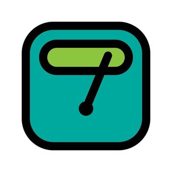 línea de icono de escala aislada sobre fondo blanco. icono negro plano y delgado en el estilo de contorno moderno. símbolo lineal y trazo editable. ilustración de vector de trazo simple y perfecto de píxeles.