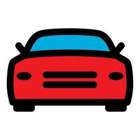 Sport car icon line isolated on white background. Black flat thin icon on modern outline style. Linear symbol and editable stroke. Simple and pixel perfect stroke vector illustration.