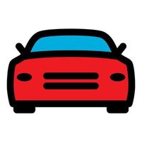 línea de icono de coche deportivo aislada sobre fondo blanco. icono negro plano y delgado en el estilo de contorno moderno. símbolo lineal y trazo editable. ilustración de vector de trazo simple y perfecto de píxeles.