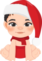 Baby Claus with Cute Baby Boy Cartoon Character png