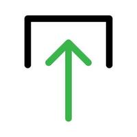 Push icon line isolated on white background. Black flat thin icon on modern outline style. Linear symbol and editable stroke. Simple and pixel perfect stroke vector illustration.