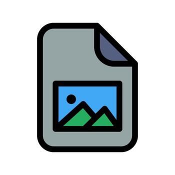 Image file icon line isolated on white background. Black flat thin icon on modern outline style. Linear symbol and editable stroke. Simple and pixel perfect stroke vector illustration