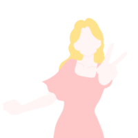 abstrait femme portrait clipart png