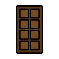 Chocolate icon line isolated on white background. Black flat thin icon on modern outline style. Linear symbol and editable stroke. Simple and pixel perfect stroke vector illustration