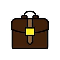 Business briefcase icon line isolated on white background. Black flat thin icon on modern outline style. Linear symbol and editable stroke. Simple and pixel perfect stroke vector illustration