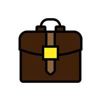 Business briefcase icon line isolated on white background. Black flat thin icon on modern outline style. Linear symbol and editable stroke. Simple and pixel perfect stroke vector illustration