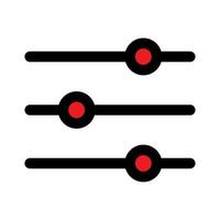 Options icon line isolated on white background. Black flat thin icon on modern outline style. Linear symbol and editable stroke. Simple and pixel perfect stroke vector illustration.
