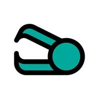 Staple remover icon line isolated on white background. Black flat thin icon on modern outline style. Linear symbol and editable stroke. Simple and pixel perfect stroke vector illustration