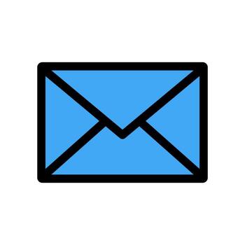 Mail icon line isolated on white background. Black flat thin icon on modern outline style. Linear symbol and editable stroke. Simple and pixel perfect stroke vector illustration