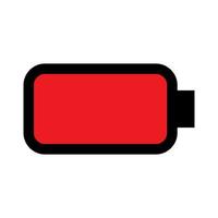 Battery dead icon line isolated on white background. Black flat thin icon on modern outline style. Linear symbol and editable stroke. Simple and pixel perfect stroke vector illustration.
