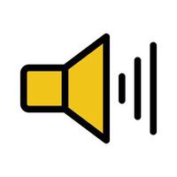 Sound icon line isolated on white background. Black flat thin icon on modern outline style. Linear symbol and editable stroke. Simple and pixel perfect stroke vector illustration