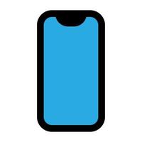 Phone portrait icon line isolated on white background. Black flat thin icon on modern outline style. Linear symbol and editable stroke. Simple and pixel perfect stroke vector illustration.