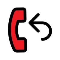Call back icon line isolated on white background. Black flat thin icon on modern outline style. Linear symbol and editable stroke. Simple and pixel perfect stroke vector illustration.
