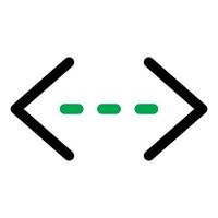 Code working icon line isolated on white background. Black flat thin icon on modern outline style. Linear symbol and editable stroke. Simple and pixel perfect stroke vector illustration.