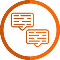 Conversation Vector Icon Design