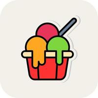 Ice Cream Vector Icon Design