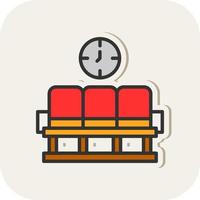 Waiting Area Vector Icon Design