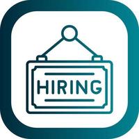 Hiring Vector Icon Design