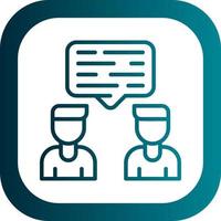 Conversation Vector Icon Design